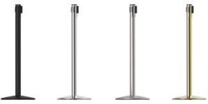 Finishes for queuing stanchions